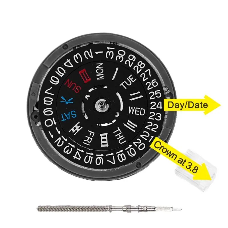 Japan-NH36-Movement-Seiko-Original-Nh36a-Three-dot-Double-Calendar-Automatic-Mechanical-For-Skx007-MOD-Dial-5