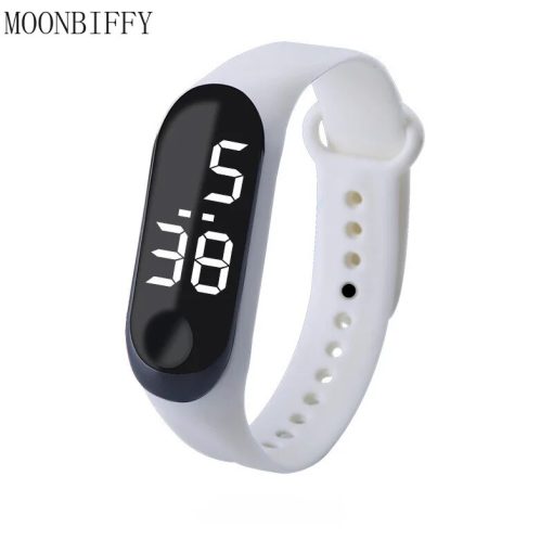 Led Digital Watch Touch Screen Sports Children Electronic Watch Women Men Silicone Strap Wirstwatch Student Clock 1