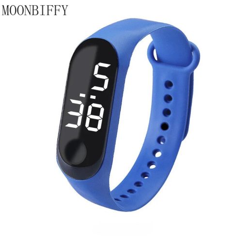 Led Digital Watch Touch Screen Sports Children Electronic Watch Women Men Silicone Strap Wirstwatch Student Clock 3