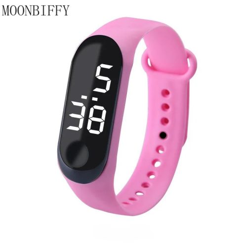 Led Digital Watch Touch Screen Sports Children Electronic Watch Women Men Silicone Strap Wirstwatch Student Clock 4