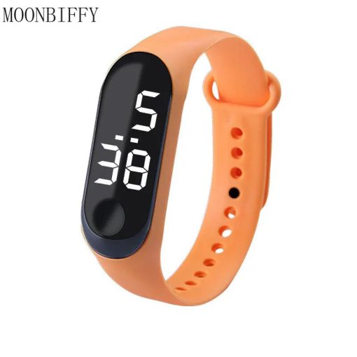 Led Digital Watch Touch Screen Sports Children Electronic Watch Women Men Silicone Strap Wirstwatch Student Clock 5