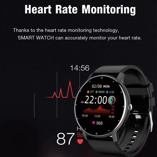 Lige 2023 New Men Smart Watch Real Time Activity Tracker Heart Rate Monitor Sports Women Smart 1