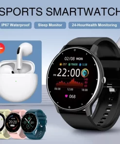 Lige 2023 New Men Smart Watch Real Time Activity Tracker Heart Rate Monitor Sports Women Smart