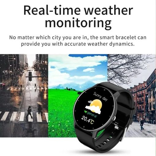 Lige 2023 New Men Smart Watch Real Time Activity Tracker Heart Rate Monitor Sports Women Smart 3