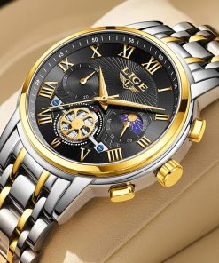 Lige Business Watches For Men Top Brand Luxury Men Watch Fashion Sport Waterproof Chronograph Quartz Watch
