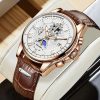 Lige Casual Sport Watches For Men Top Brand Luxury Military Leather Wrist Watch Man Clock Fashion