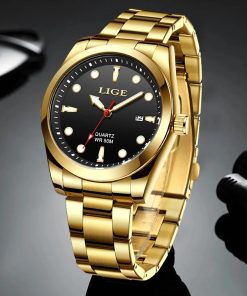 Lige Fashion Business Diver Watch Men Top Brand Luxury Military Sports Quartz Chronograph Wristwatches Casual Waterproof 1