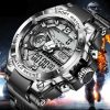 Lige Men Military Watch Digital 50m Waterproof Wristwatch Led Quartz Clock Sport Watch Male Big Watches