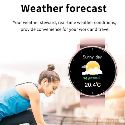 Lige Smart Watch Men Women Full Touch Screen Sport Fitness Watch Man Ip67 Waterproof Bluetooth For 9