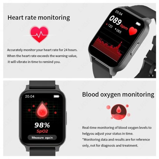 Lige Smart Watch Sports Fitness Hd Screen Bracelet Bluetooth Call Waterproof Heart Rate Tracker For Android 3