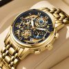 Lige Waterproof Watch For Men Top Brand Luxury Men Watch Fashion Business Sports Quartz Chronograph Wristwatches