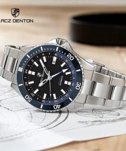 Lacz Denton 2023 Gmt Men S Watches Mechanical Top Brand Luxury Wristwatch For Men Automatic Watch