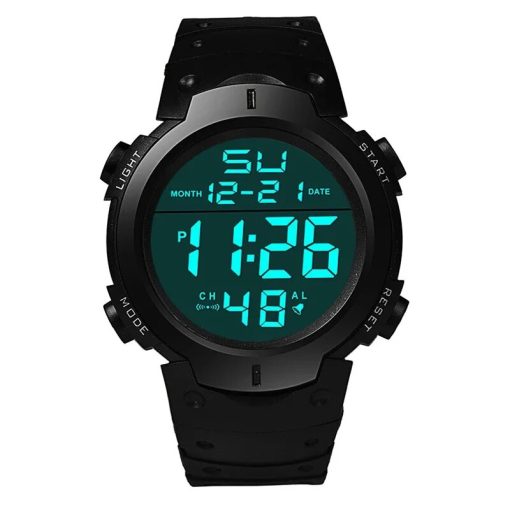 Men Sport Led Watches Top Brand Men Digital Clock Multi Functional Rubber Man Fitnes Athlete Timekeeping 1