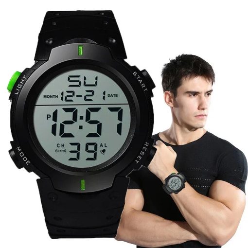 Men Sport Led Watches Top Brand Men Digital Clock Multi Functional Rubber Man Fitnes Athlete Timekeeping