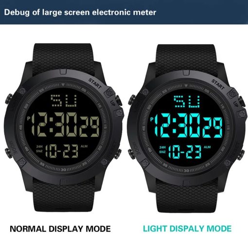 Men Sport Watch Multifunction Military Sports Watch Waterproof Luminous Led Digital Kids Watch Big Dial Student 10