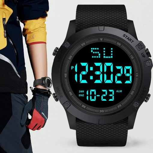 Men Sport Watch Multifunction Military Sports Watch Waterproof Luminous Led Digital Kids Watch Big Dial Student 7