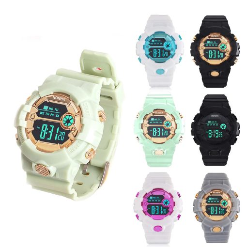 Men Sport Watch Multifunction Military Sports Watch Waterproof Luminous Led Digital Kids Watch Big Dial Student 2