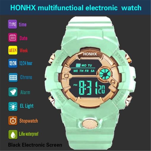 Men Sport Watch Multifunction Military Sports Watch Waterproof Luminous Led Digital Kids Watch Big Dial Student 5