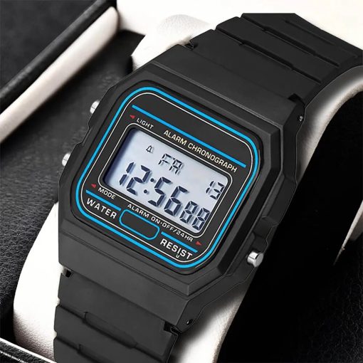 Men Watch Fashion Led Digital Watches Man Sports Military Wristwatches Vintage Silicone Wristband Electronic Clock Reloj