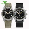 Militado Chronograph Watch Vk61 Quartz Bgw9 Luminous 100m Waterproof Ar Coating Retro Watch 39mm Men Vintage