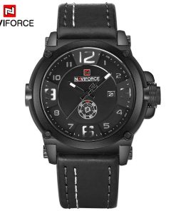 Naviforce Fashion Sport 3atm Waterproof Date Week Quartz Leather Men Watch Male Clock Hour Time Relogio
