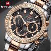 Naviforce Men Watches Top Brand Luxury Waterproof Man Wristwatch Rose Gold Stainless Steel Sport Military Quartz