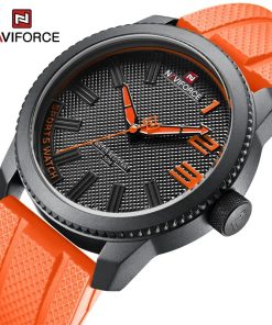 Naviforce Top Luxury Brand Quartz Watch Men Silicone Strap Military Watches 30atm Waterproof Wristwatch Relogio Masculino