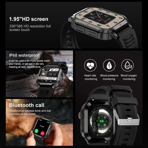 New Gps Sports Smart Watch Men Amoled Outdoor Sports Fitness Watch Heart Rate Blood Oxygen Bluetooth 1