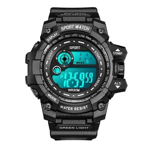 New Men Led Digital Watches Luminous Fashion Sport Waterproof Watches For Man Date Army Military Clock 4