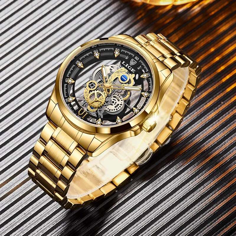 New-Men-Watch-Skeleton-Quartz-Wristwatch-Gold-Skeleton-Retro-Man-Watch-Top-Brand-Luxury-Clock-Mens