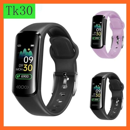 New Tk30 Smart Bracelet Blood Oxygen Monitor Smartwatch Outdoor Sport Fitness Tracker Heart Rate Waterproof Watch