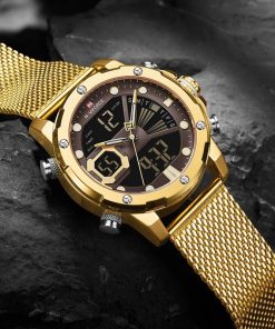 New Watches Naviforce Top Brand Luxury Quartz Mens Watch Waterproof Big Sport Wristwatches Stainless Steel Date 1