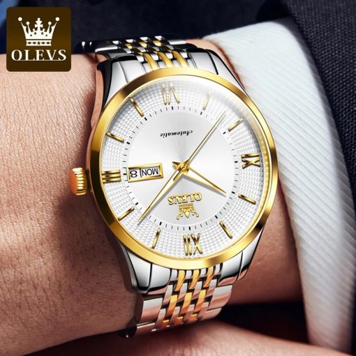 Olevs New Men Watches Automatic Mechanical Luxury Waterproof Artificial Sapphire Mirror Imported Movement Business Men S 1