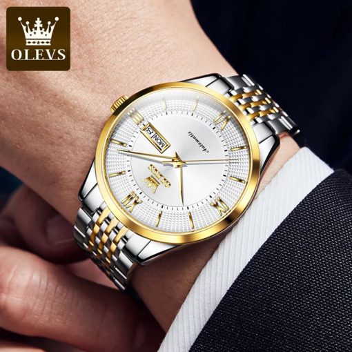 Olevs New Men Watches Automatic Mechanical Luxury Waterproof Artificial Sapphire Mirror Imported Movement Business Men S 2