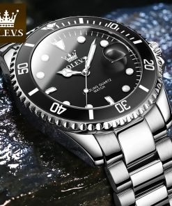 Olevs Original Men S Watches Brand Quartz Multifunction Stainless Steel Watch Business Watch For Men Automatic