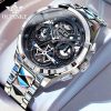 Oupinke Automatic Mechancial Watch For Men Luxury Swiss Certificated Brand Men S Wristwatches Skeleton Hollow Fashion