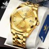 Oupinke Swiss Certification Automatic Mechanical Watch Men Luxury Top Brand Real Gold Real Diamond Sapphire Mirror