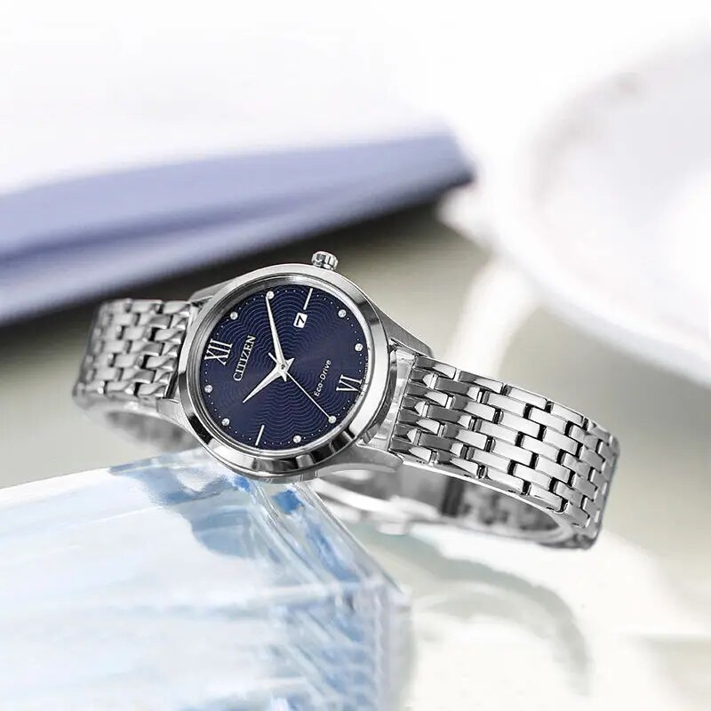 Original-CITIZEN-EX1480-Fenuine-Ladies-Light-Kinetic-Energy-Watch-Japanese-Fashion-Simple-Mother-OF-pearl-Dial-5