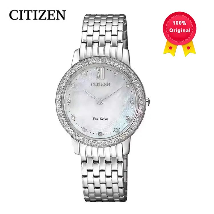 Original-CITIZEN-EX1480-Fenuine-Ladies-Light-Kinetic-Energy-Watch-Japanese-Fashion-Simple-Mother-OF-pearl-Dial