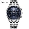 Original Citizen Ecology Drive Watch Men S Three Eye Chronograph Blue Plate Steel Belt Business Watch 6