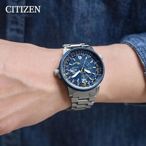 Original Citizen Genuine Blue Angel Men S Watch Date Display Waterproof Luminous Ecology Drive Fashion Watch 3