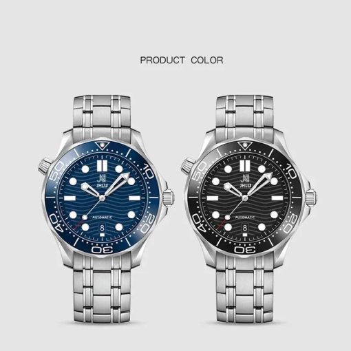 Original Jhlu 2023 New Automatic Watch Men S Mechanical Watch Waterproof Ceramic Ring Luminous Men S 1