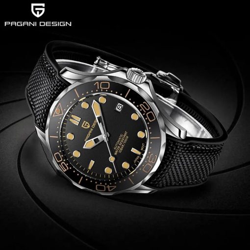 Pagani Design New Fashion Brand Silicone Men S Automatic Watches Top 007 Commander Men Mechanical Wristwatch