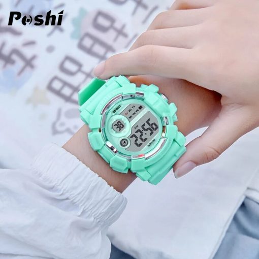 Poshi Digital Watch Luxury Sports Wristwatch Luminous Stopwatch Alarm Clock With Date Week Electronic Movement Men 2