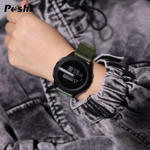 Poshi Sport Watch For Man Luxury Digital Wristwatch Stopwatch Luminous With Date Week Original Waterproof Clock 3