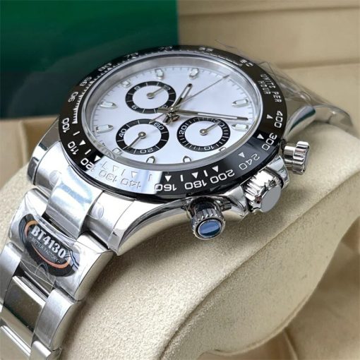 Quality Men Watch C 4130 Ceramic Rotatable Chronometer Circle All Steel Calendar Luxury Sport Automatic Mechanical 3