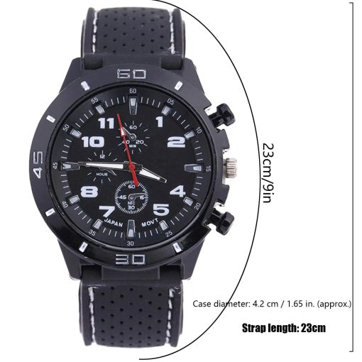 Quartz Watch Men Military Watch Sports Watch Silicone Strap Sports Watch Relogio Masculino Men 3