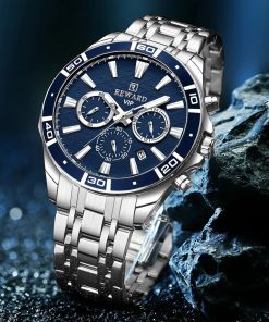 Reward Top Brand Man Casual Watch Luxury Luminous Wristwatch Stainless Steel Waterproof Men Date Calendar Clock 1