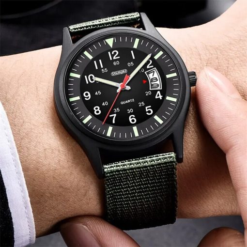 Reloj Hombre 2023 Fashion Mens Nylon Watches Luxury Men Army Military Quartz Watch Calendar Date Wristwatch 5