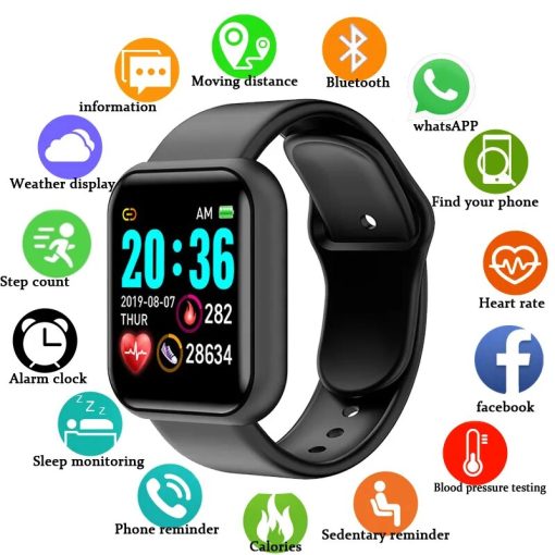 Reloj Y68 Smart Watch 2023 For Men Women Kids Smartwatch Electronic Smart Clock Students Child Sport